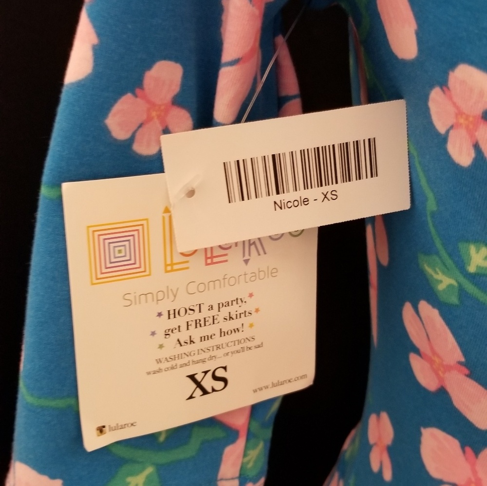 LulaRoe Nicole Dress XS - Picture 3 of 3